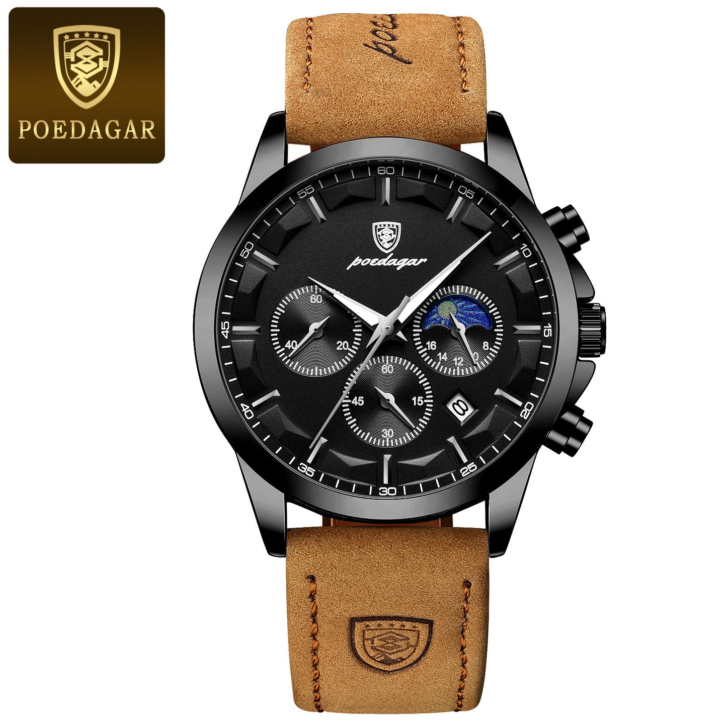 Multifunctional Waterproof Mens Chronograph Watch
