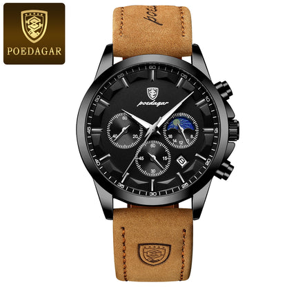 Multifunctional Waterproof Mens Chronograph Watch