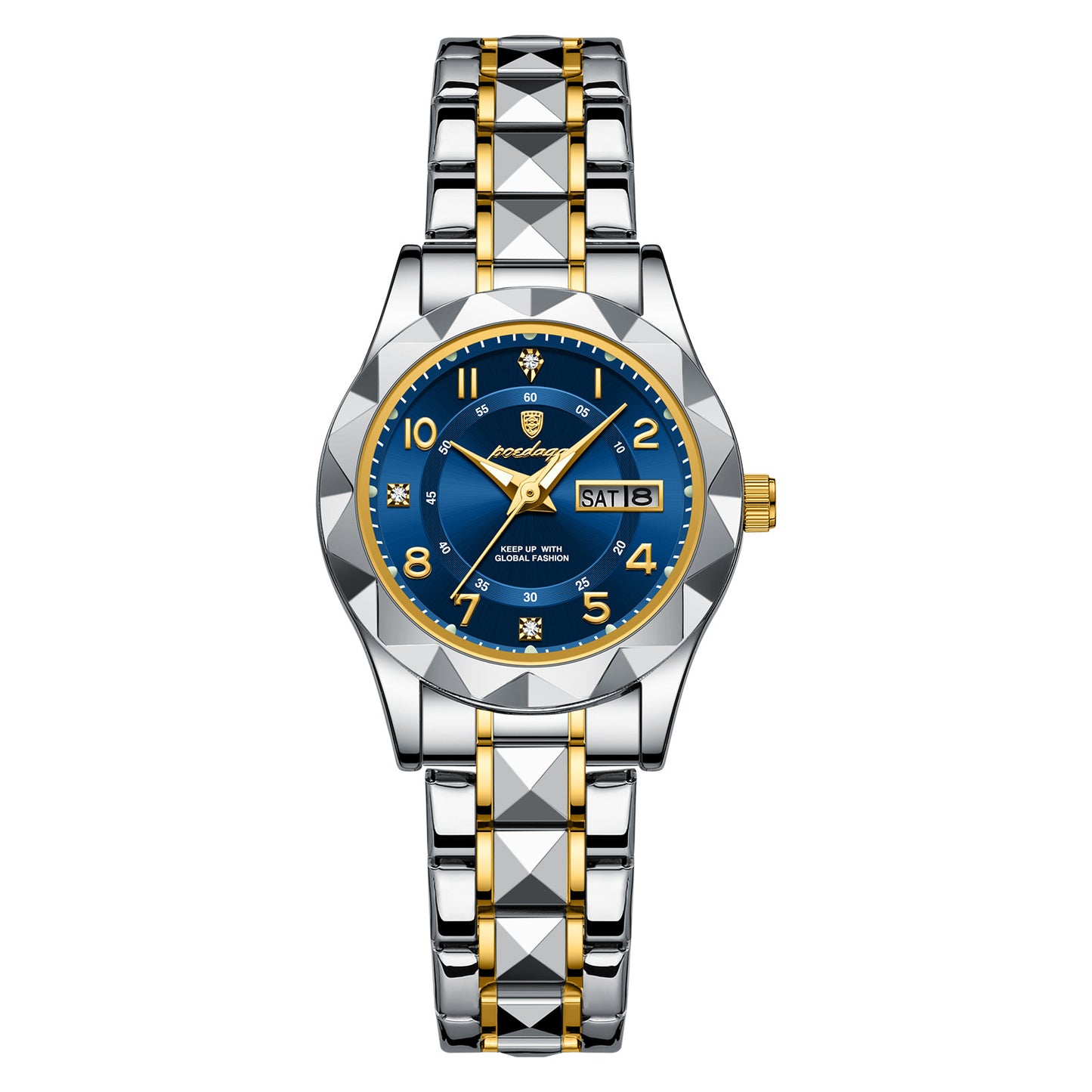 Women's Quartz Watch with Calendar and Luminous Display