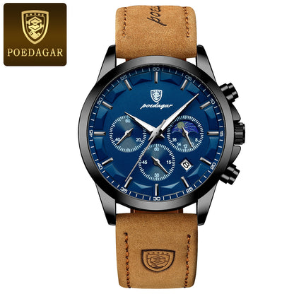 Multifunctional Waterproof Mens Chronograph Watch